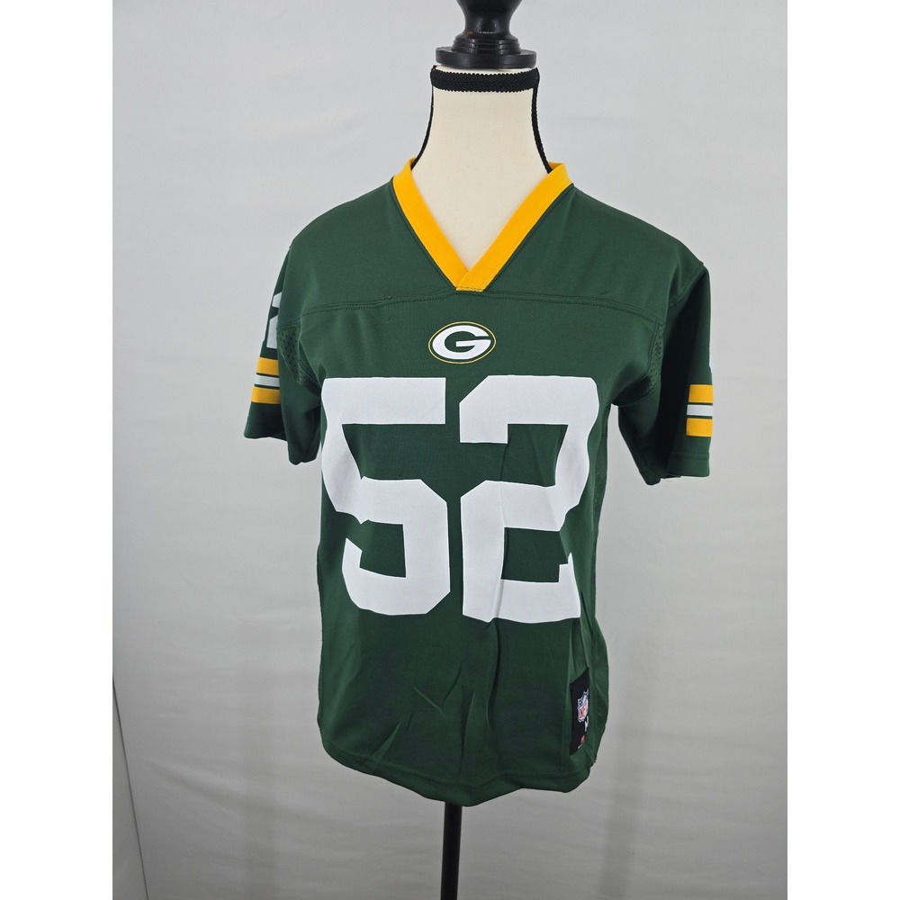 NFL Green Bay Packers Clay Matthews 52 Jersey Womens Medium Green Football Fan